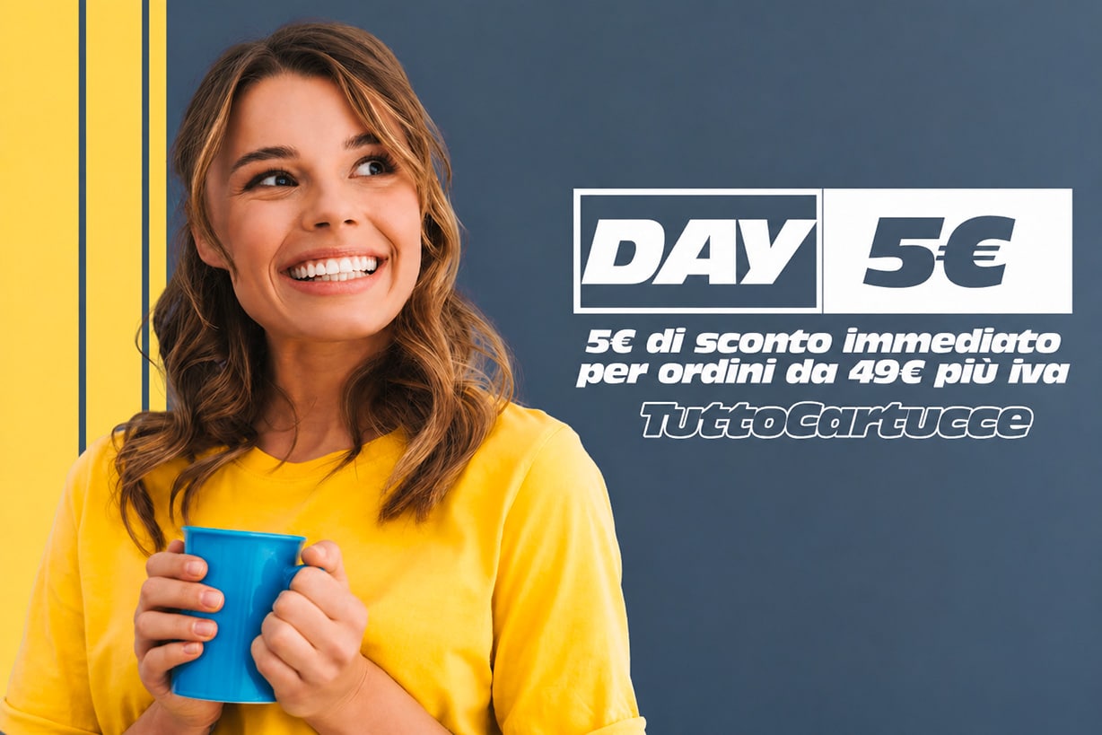 5€ di sconto immediato sul totale dell'ordine