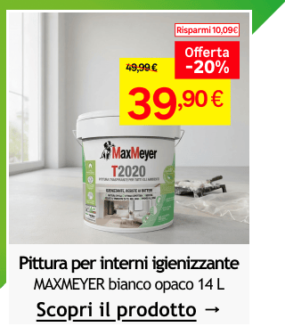 Pittura per interni igienizzante 39,90 &euro;