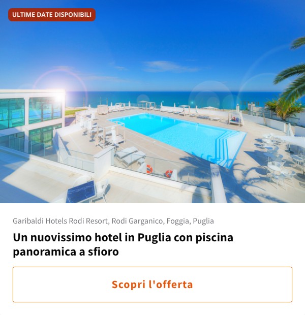 Un nuovissimo hotel in Puglia con piscina panoramica a sfioro