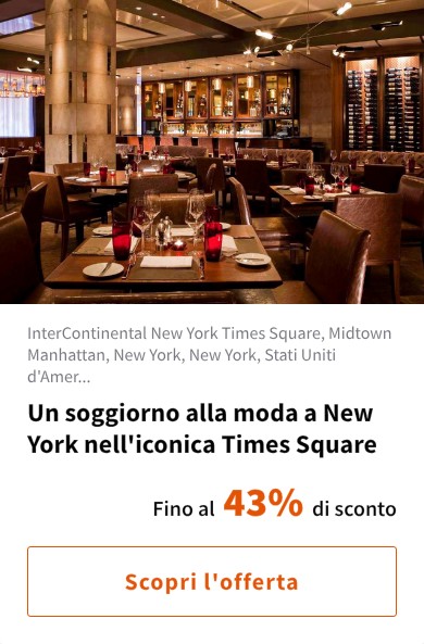 Un soggiorno alla moda a New York nell'iconica Times Square