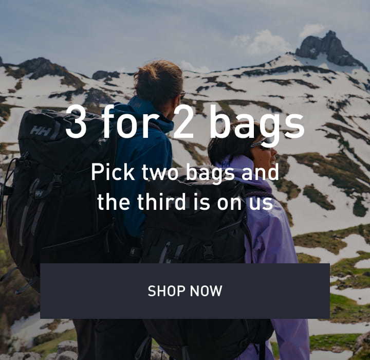 3 for 2 bags. Pick two bags and the third is on us. Shop Now!