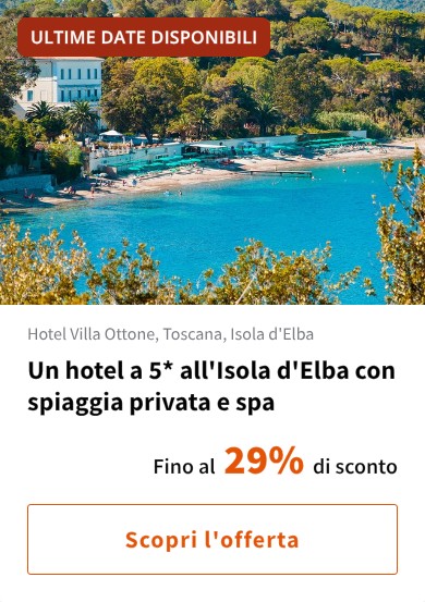 Un hotel a 5* all'Isola d'Elba con spiaggia privata e spa