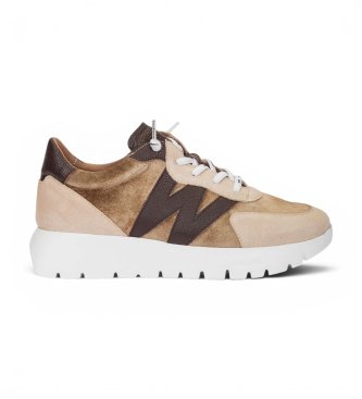 Sneakers in Pelle Odisei01 taupe