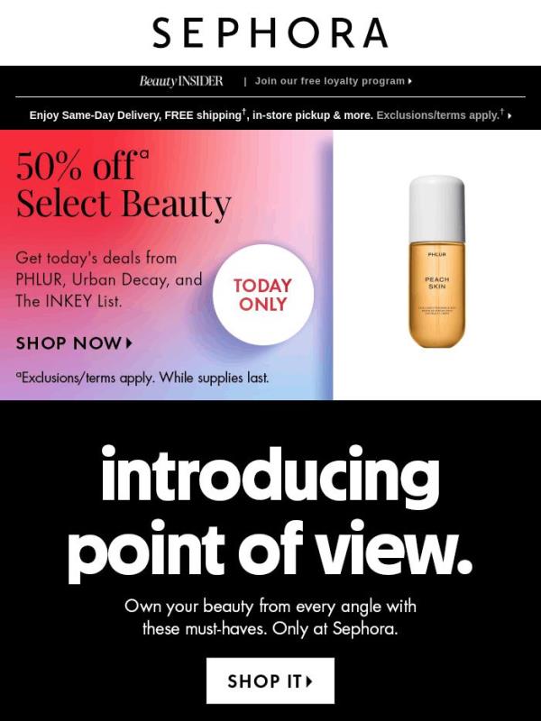 Just dropped: point of view.