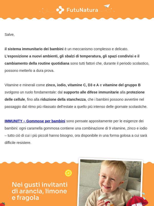 Difese immunitarie dei bambini, pronti per la scuola🍊