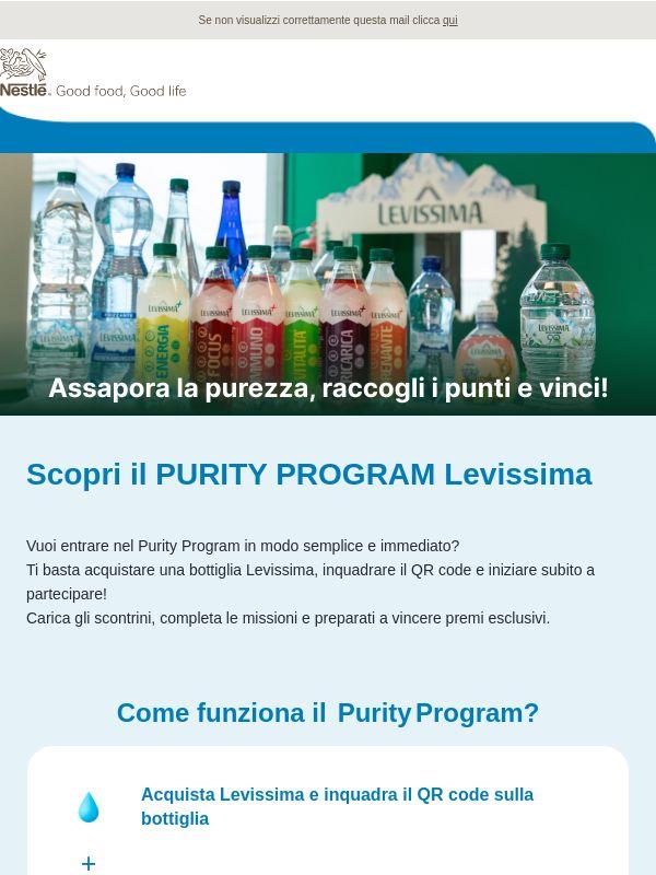 💧 Con Levissima ogni bottiglia ti premia