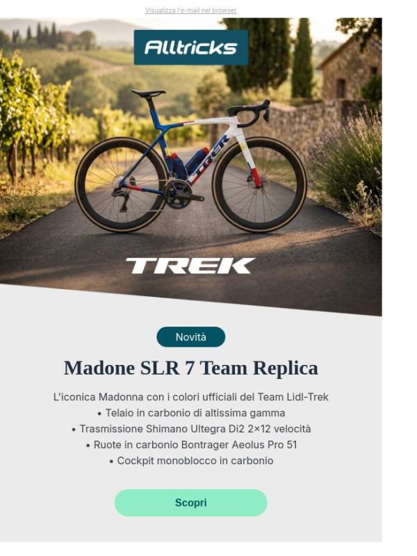 Scopri la nuova Madone SLR 7 Team Replica!