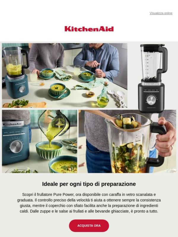 Il tuo frullatore Pure Power, ora anche con caraffa in vetro