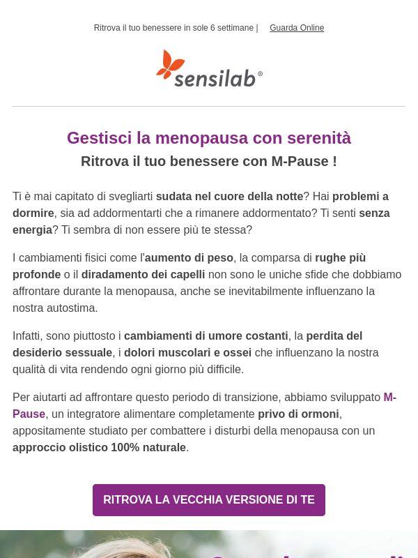 Stop ai sintomi della menopausa 💜