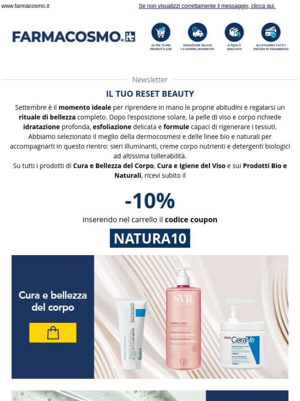 ✨ -10% al checkout per la tua routine di bellezza e relax!