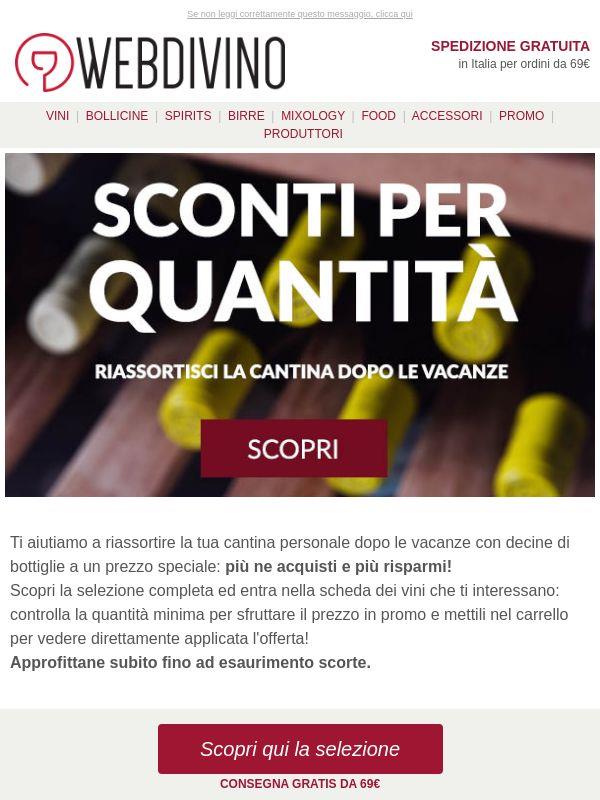 Sconti per quantità 🔥 Piu compri più risparmi!
