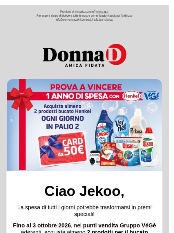 Prova a vincere con Henkel e Gruppo VéGé