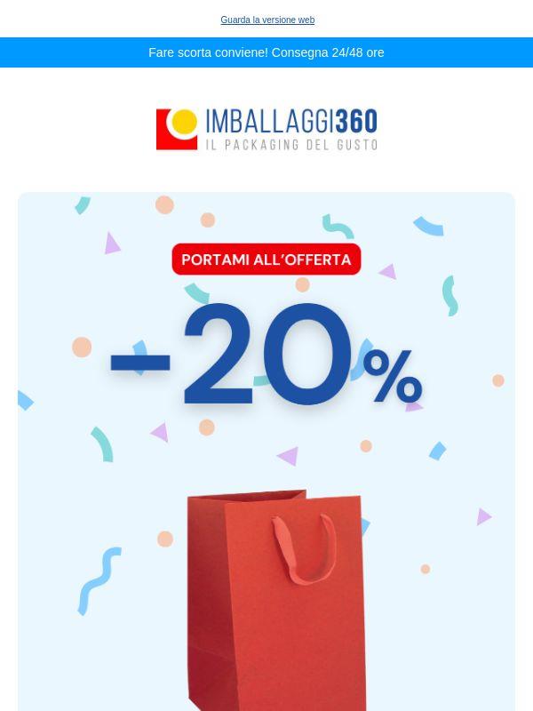 -20% di sconto 🛍️ Shopper eleganti rosse