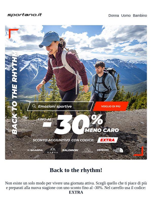 Torna al tuo ritmo sportivo con attrezzatura nuova ed energia!
