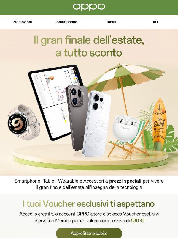 Il gran finale dell’estate OPPO è qui: ancora più vantaggi per i Membri
