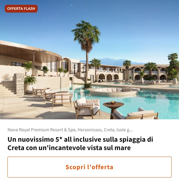 Un nuovissimo 5* all inclusive sulla spiaggia di Creta con un'incantevole vista sul mare