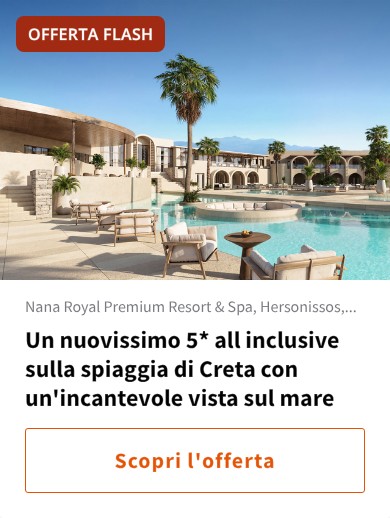 Un nuovissimo 5* all inclusive sulla spiaggia di Creta con un'incantevole vista sul mare