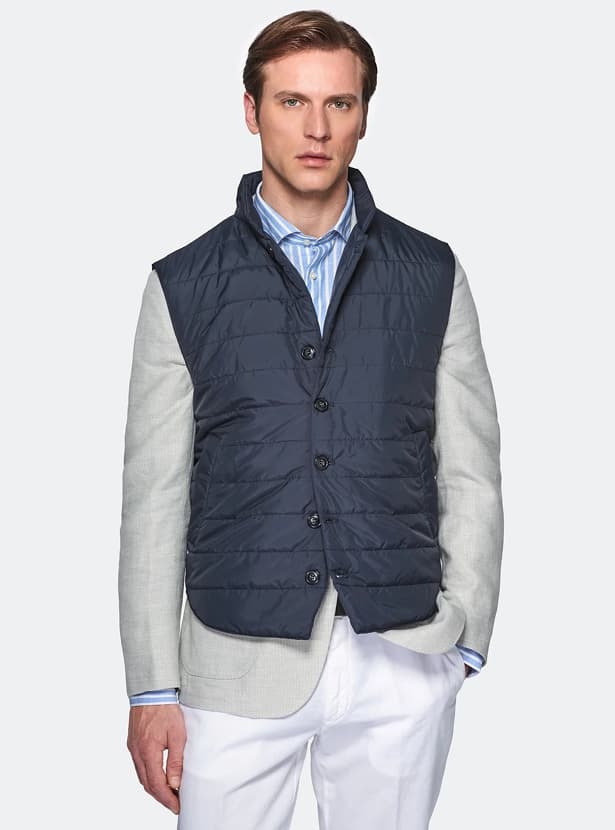 Gilet trapuntato in nylon