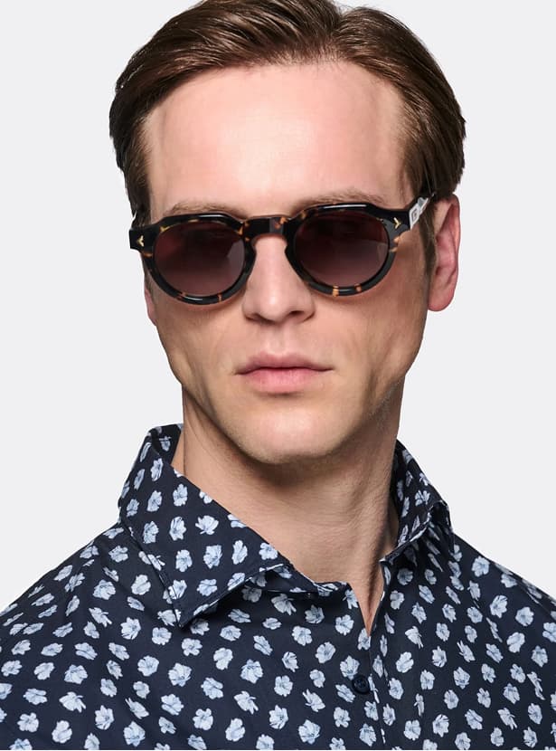 Camicia floreale in puro cotone