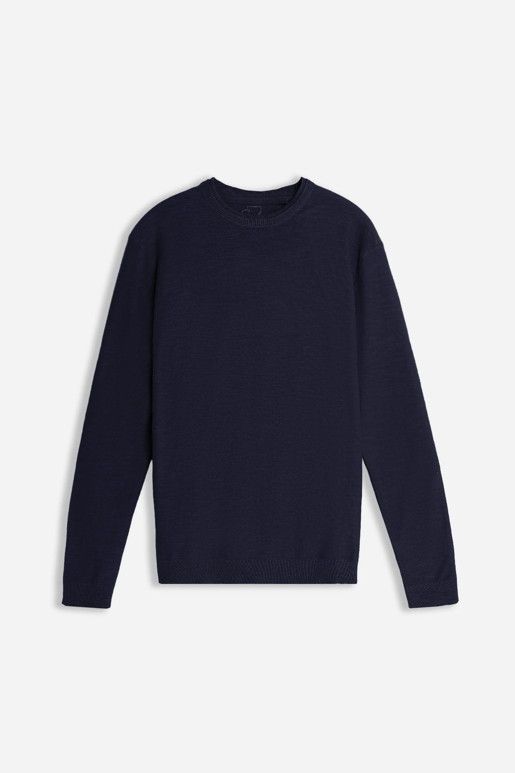 Image of MAGLIA GIROCOLLO BLEU