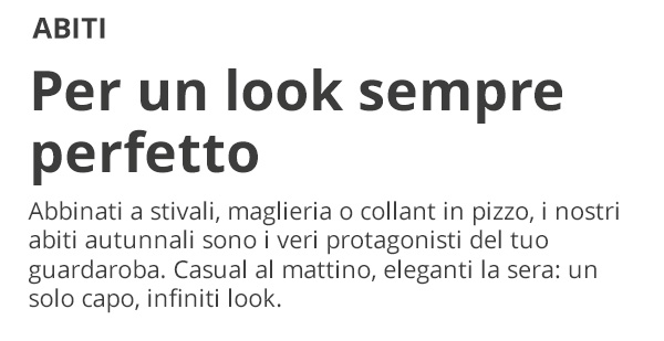 Abiti: Sempre il look giusto per ogni occasione
