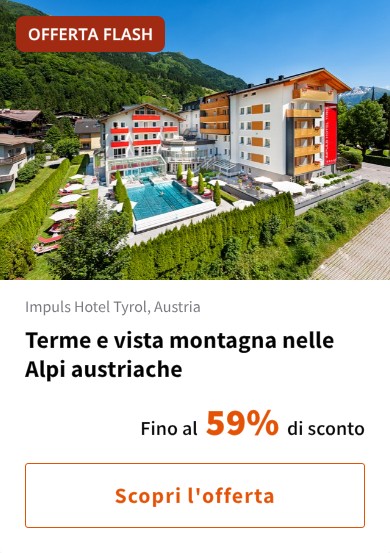 Terme e vista montagna nelle Alpi austriache