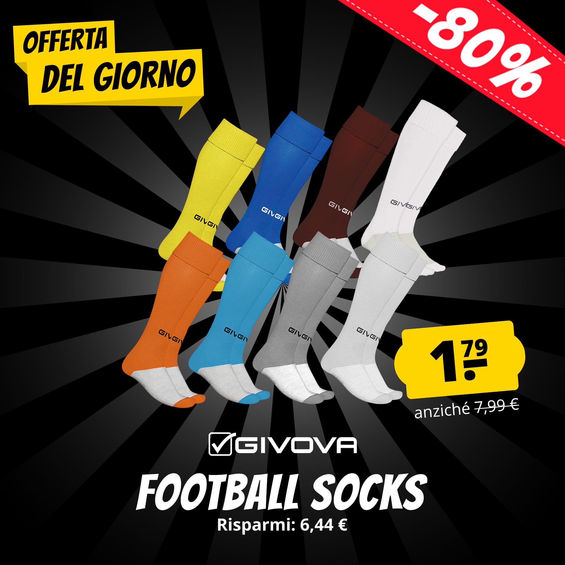 givova calzettoni da calcio