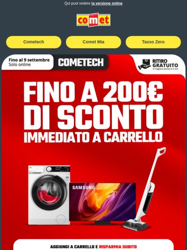 ONLINE | fino a 200€ di sconto 🤩