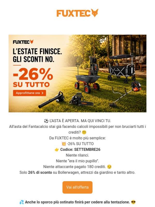 SETTEMBRE fine estate, ma gli SCONTI restano