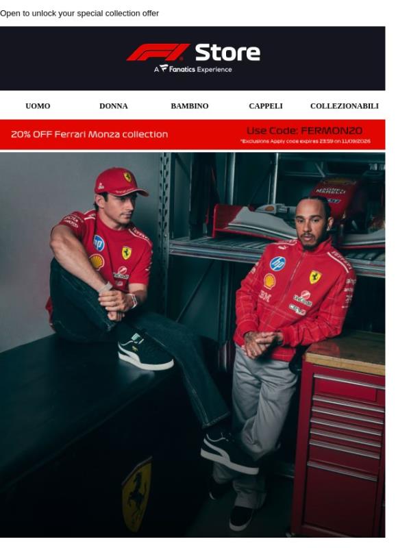Jekoo, Get 20% Off Ferrari Monza