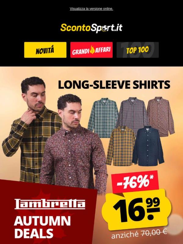 Partono le offerte imperdibili autunnali di Lambretta 🤩