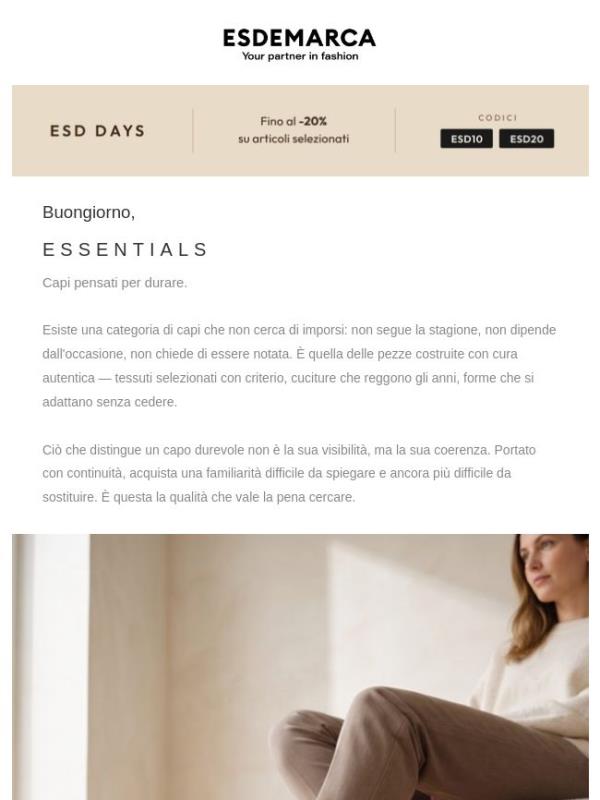 Essentials: ciò che non passa