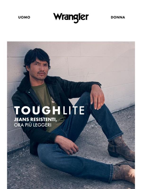 È arrivato Wrangler Toughlite. Fino al 20% più leggero.