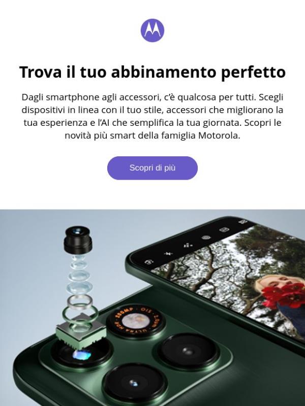 Scopri le ultime novità Motorola 👋