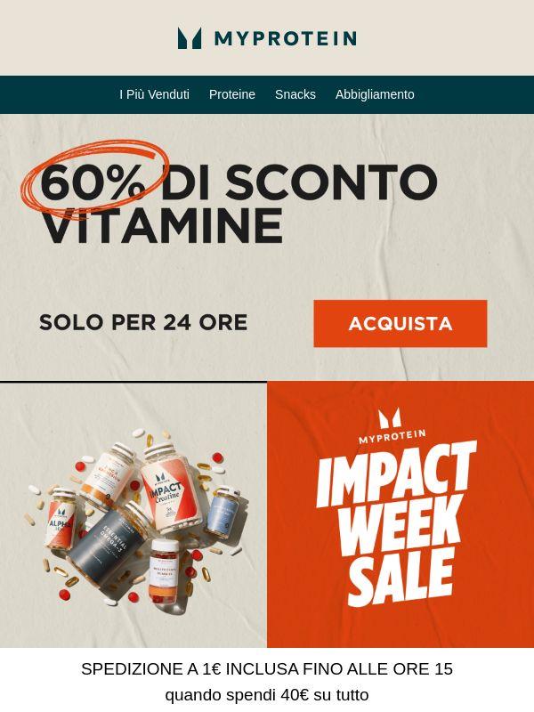 Hai 24 Ore ⏰ -60% sulle Vitamine