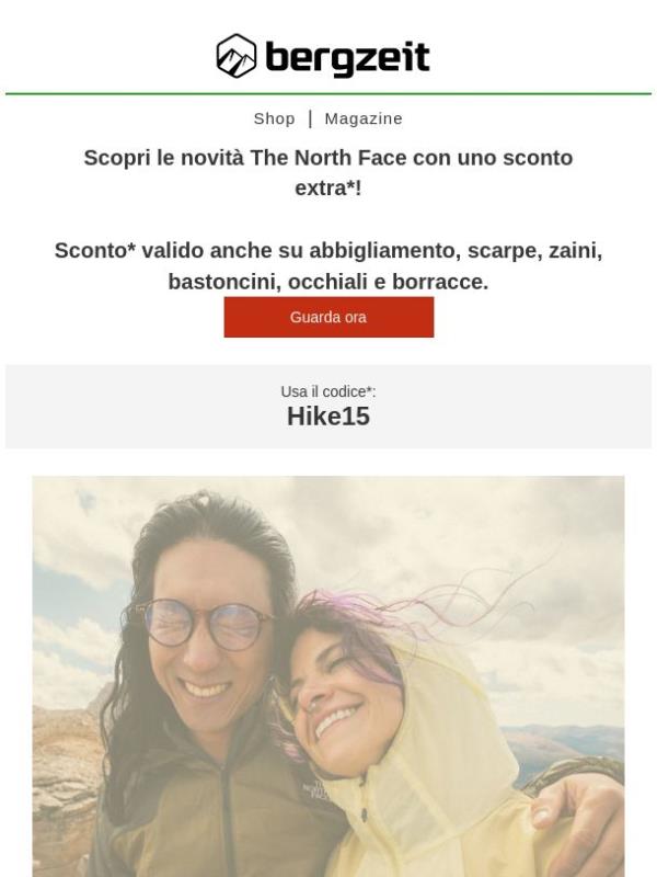 🔴 Extra 15% su tutto per il trekking