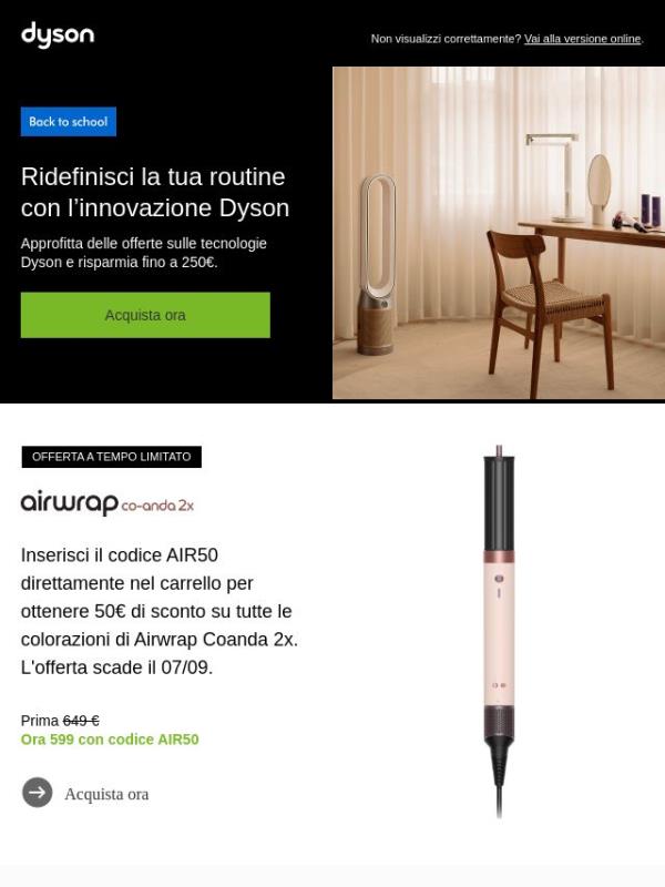 Le offerte Dyson Back To School continuano