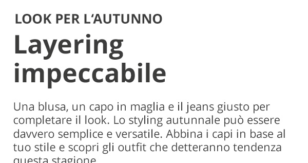 Look autunnali: layering reso facile