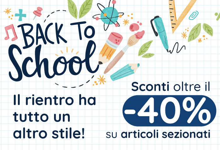 BACK TO SCHOOL: SCONTI OLTRE IL -40%