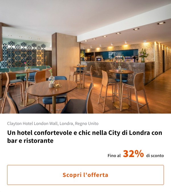 Un hotel confortevole e chic nella City di Londra con bar e ristorante