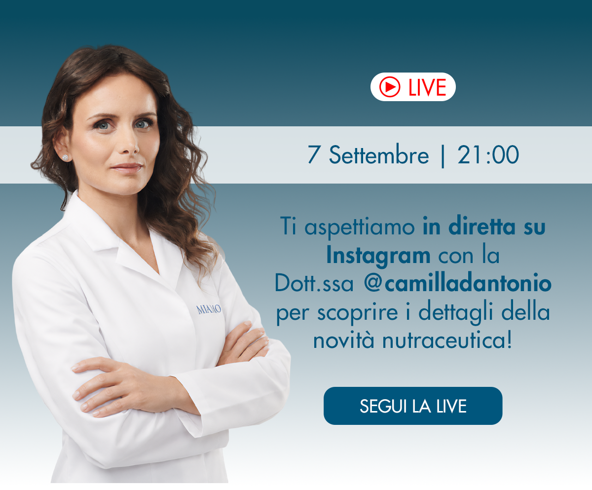 segui la live della dott.ssa Camilla D'Antonio il 07.09 alle 21