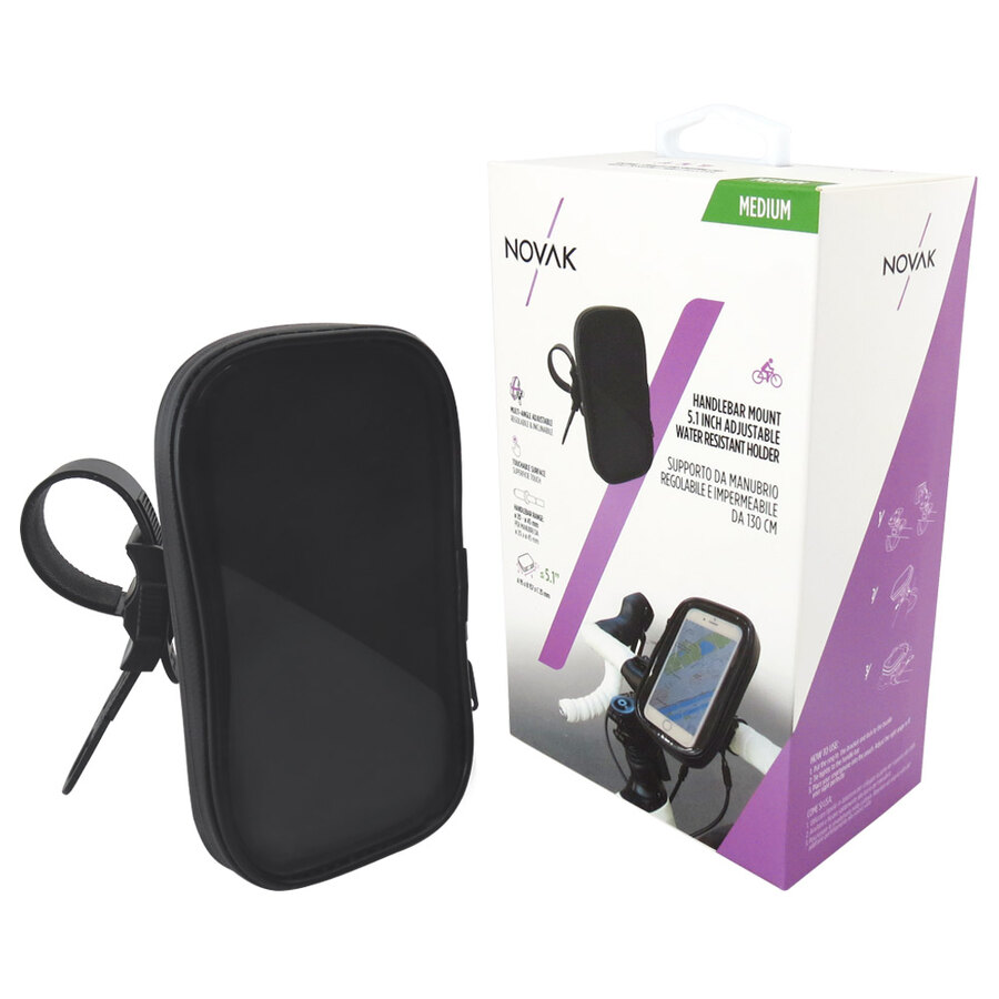 Supporto smartphone da manubrio bici NOVAK