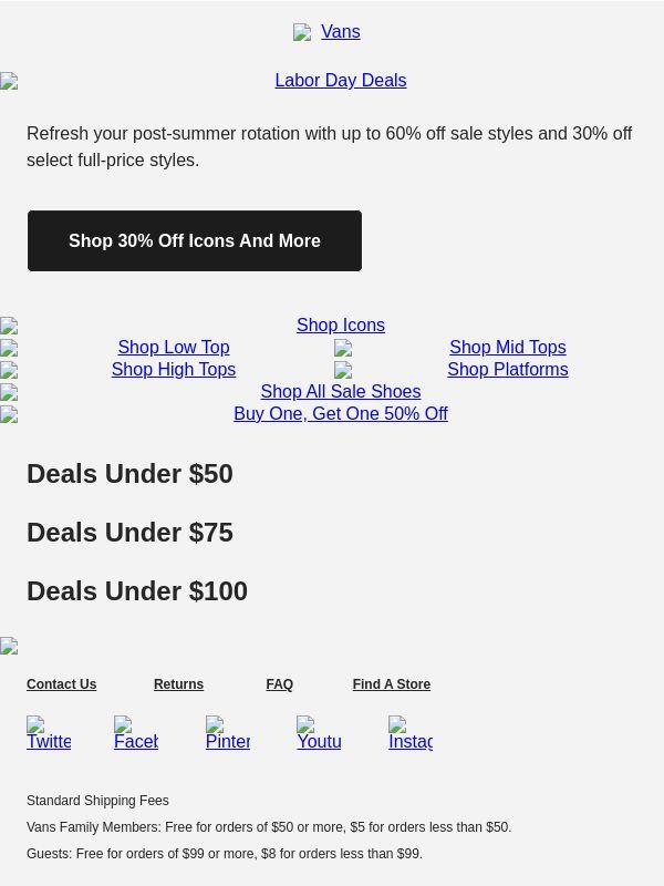 Up to 60% off your everyday styles