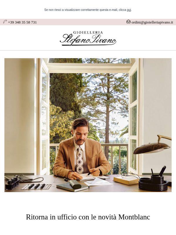 Ritorno in ufficio con stile con le novità Montblanc 💼