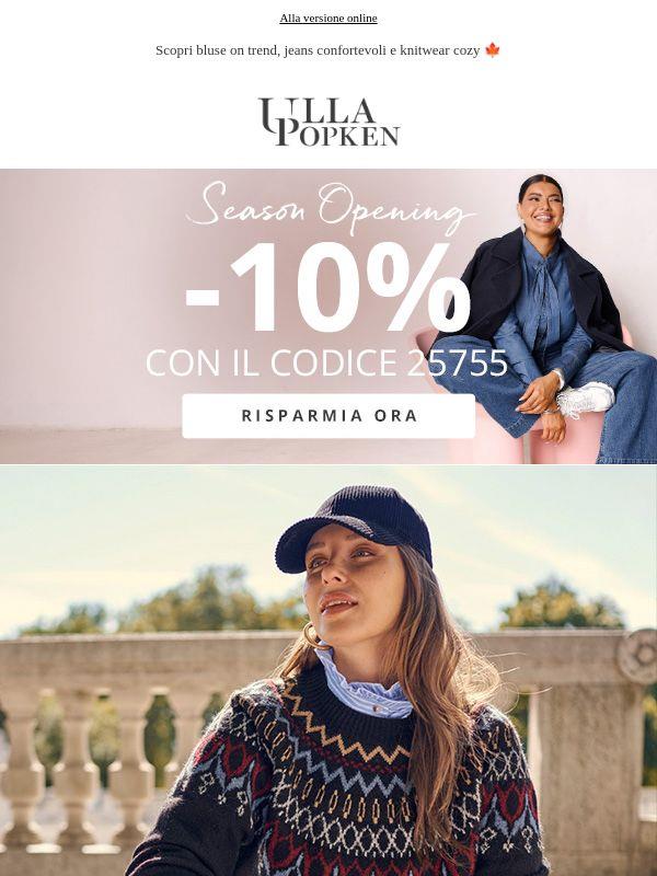 Solo per poco: -10% su TUTTO 🔥