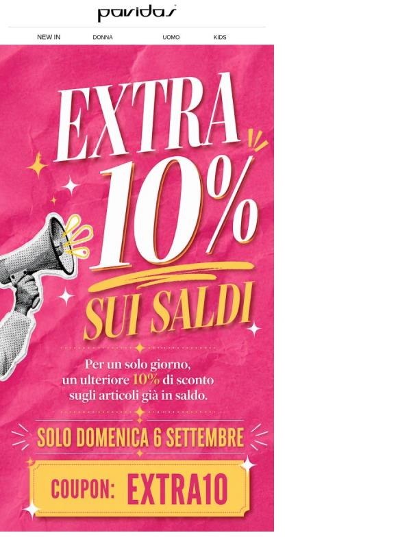 EXTRA 10% sui saldi ✨