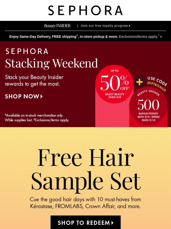 Don’t let this FREE hair sample set pass you by ⏳