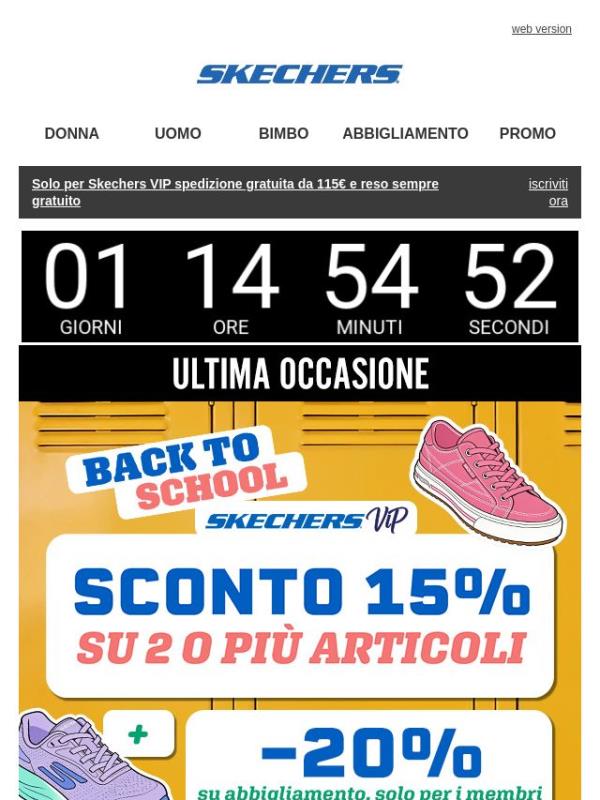 Ultimi giorni di promo: fino a -20%!