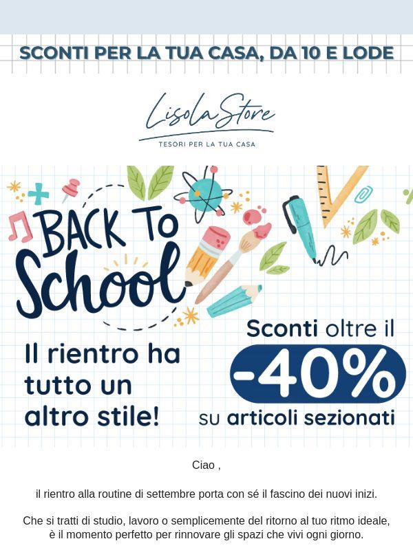 🎒 Back to School: ritrova il tuo benessere a casa con sconti oltre il 40%