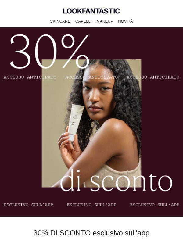30% di sconto su quasi tutto!